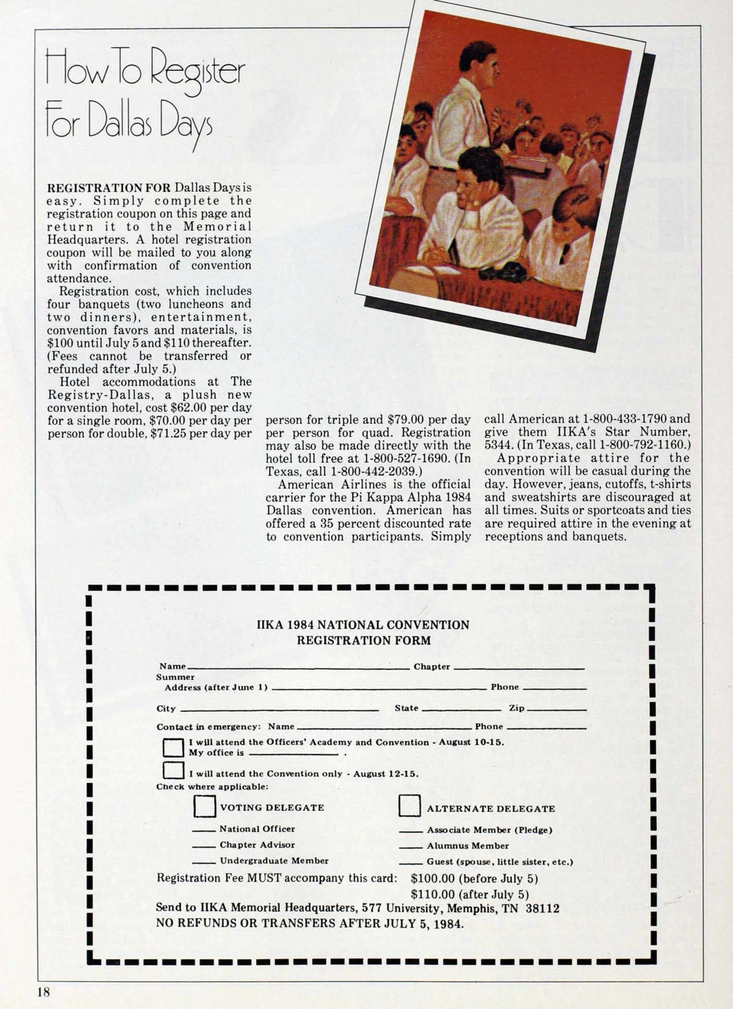 IIKA 1984 National Convention Register Form